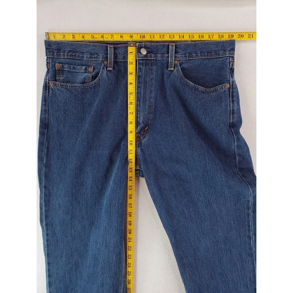 Levis 550 Jeans Mens 38x30 Blue Relaxed Tapered Work Pants Baggy 90s Y2K Dark